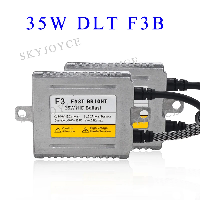 SKYJOYCE 35 Вт DLT F3 HID балласт Быстрый Яркий Heartray набор ламп Xenon H1 4500K H7 5500K D2H H11 9005 9006 6500K 35W