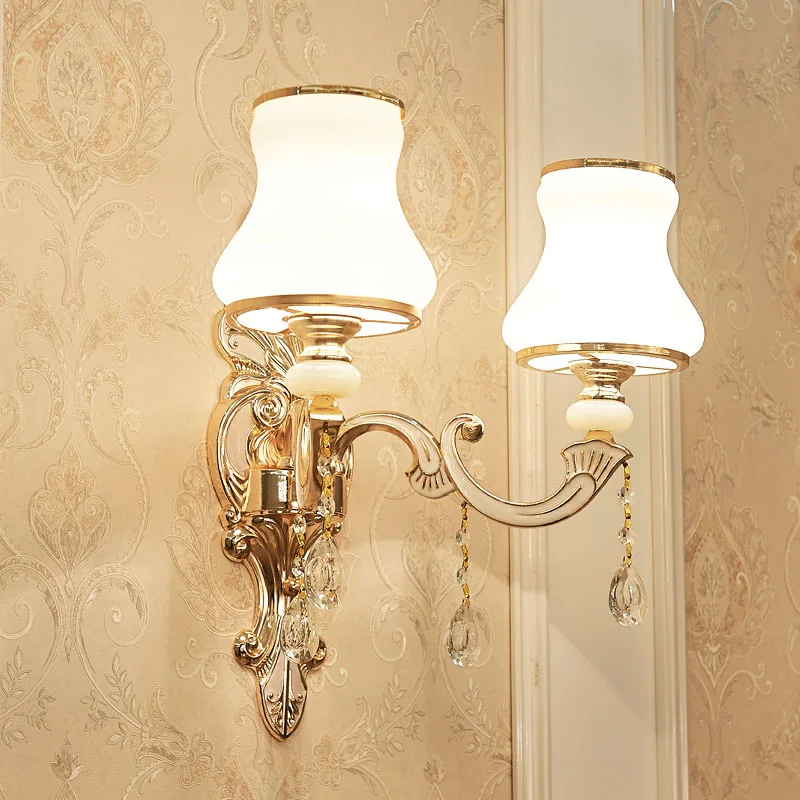 Светодиодная настенная лампа TUDA в европейском стиле Хрустальная прикроватная с