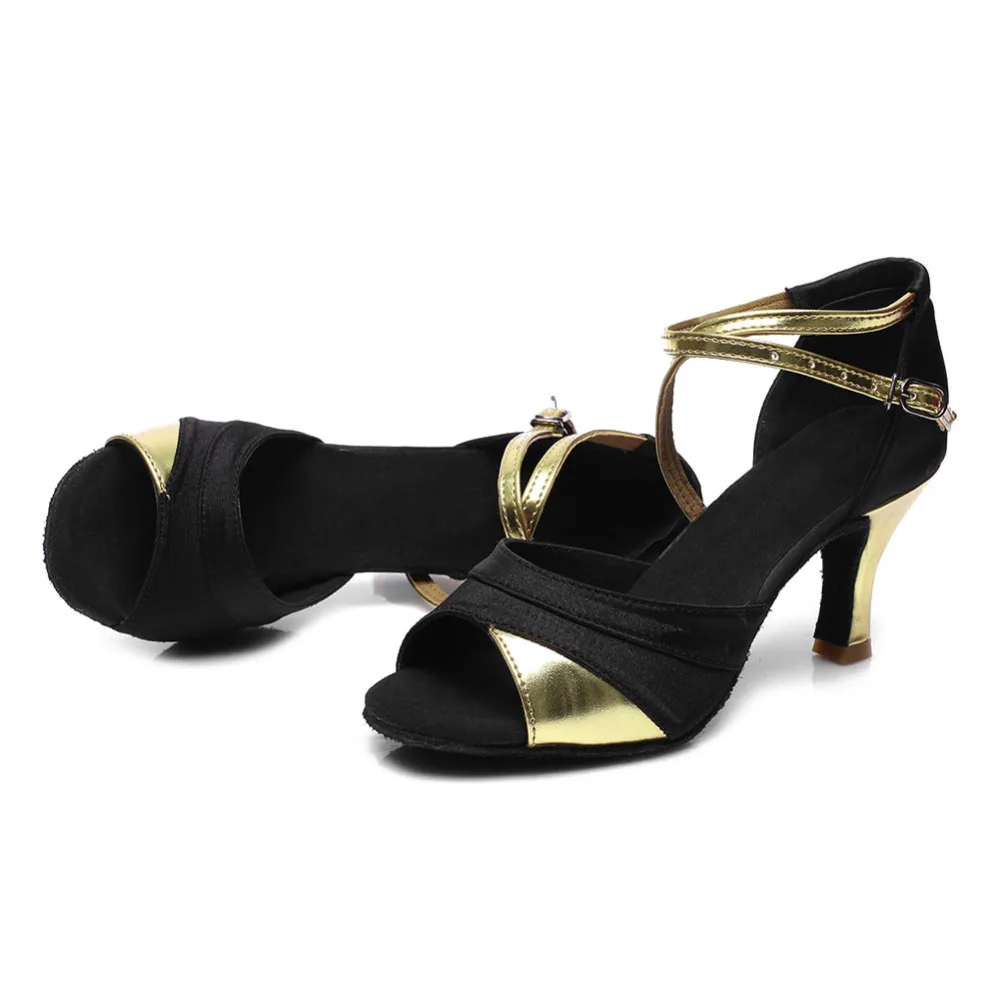 

Free Shipping Brand New Women's Ballroom Latin Tango Dance Shoes heeled Hot Sales High Heel Salsa Dancewear Dancing Shoes