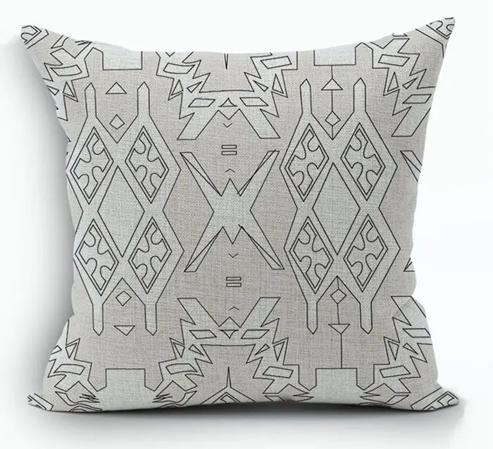 Kilim Cushions Home Decor Ethnic Decorative Pillows Case Boho Moroccan Linen Pillow Cover For Sofa 45x45cm - Color: 9