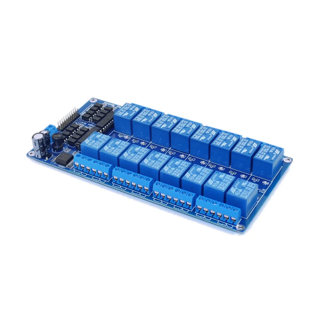 1 шт 12 В 16-канальный релейный модуль для arduino ARM PIC AVR DSP электронное реле пластины