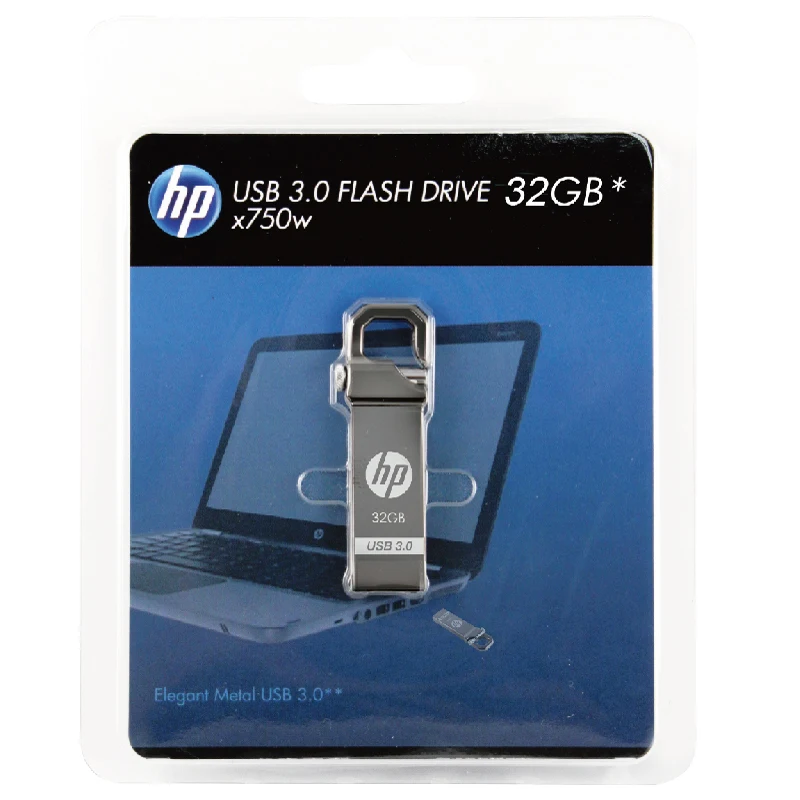 HP флэшка x750w USB Flash Drive USB 3.0 32 ГБ Высокая Скорость Элегантный металл USB Stick 32 ГБ Флешки Флэш-Накопитель Индивидуальный Логотип Pen drive