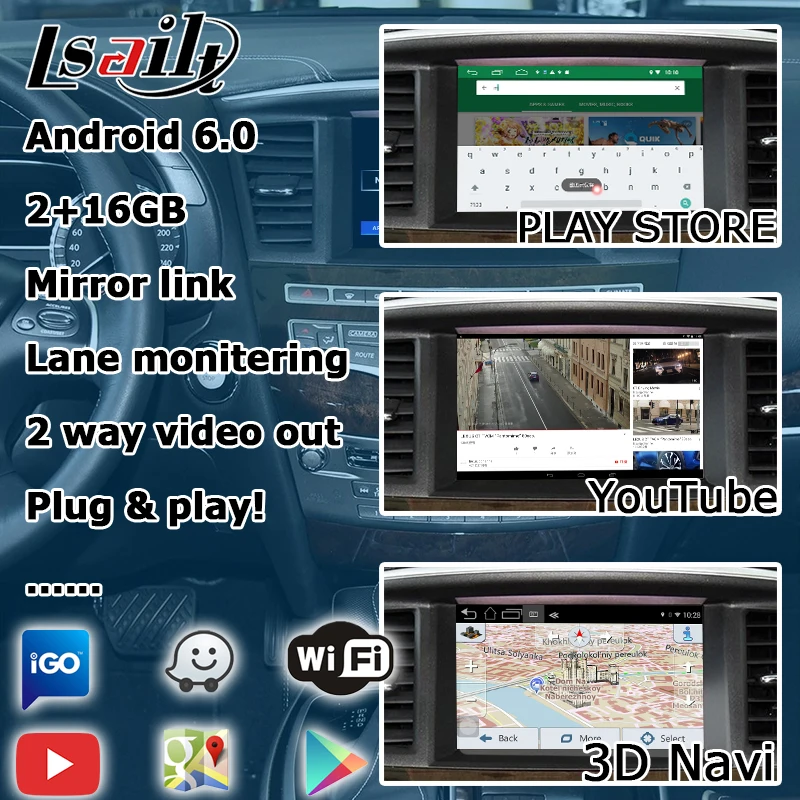 Lsailt Android gps навигационная коробка для Infiniti QX60/JX 2012-, с G Q70 QX50 QX70 QX80 и т. д. youtube waze YANDEX