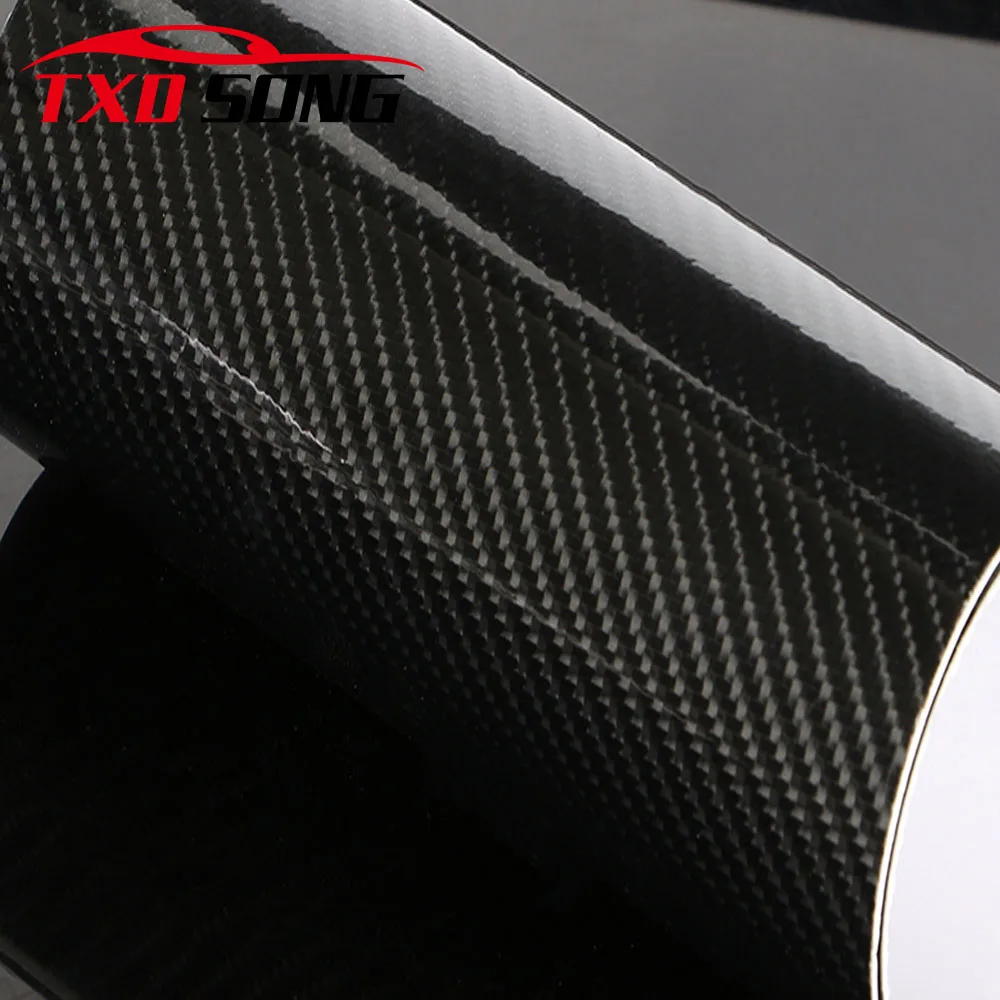 Глянцевый Лист из углеродного волокна 60 см * 200/300/400/500/600 см/лот|carbon fiber sticker|wrap film5d