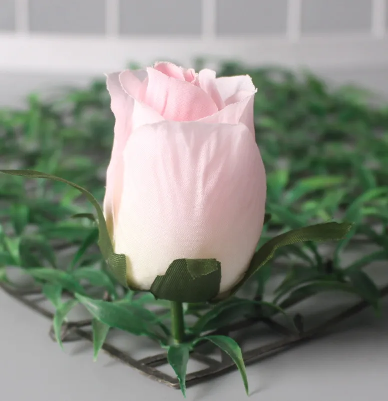 bud flower heads b DIY шелковая искусственная Роза Цветок голова отель фон цветок настенные материалы DIY дорога светодиодные свадебные цветочные головки вечерние украшения 11 шт - Цвет: bud flower heads b