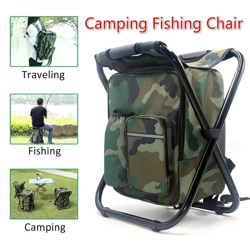 2 в 1 складной рюкзак для кемпинга стул рыбалки переносное туристическое сиденье