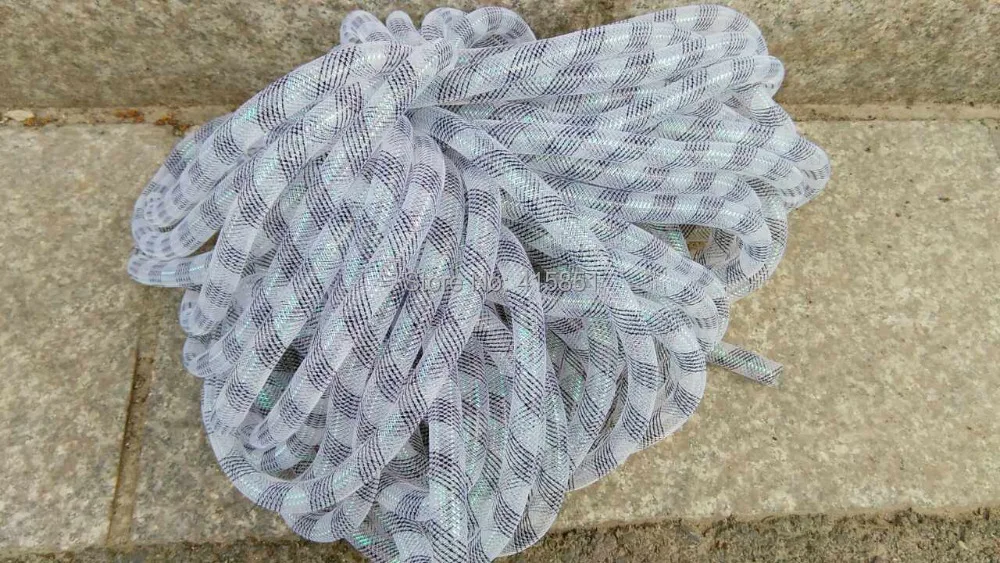 Труба из кринолина однотонная труба белого и серебряного цветов 16 мм праздничная