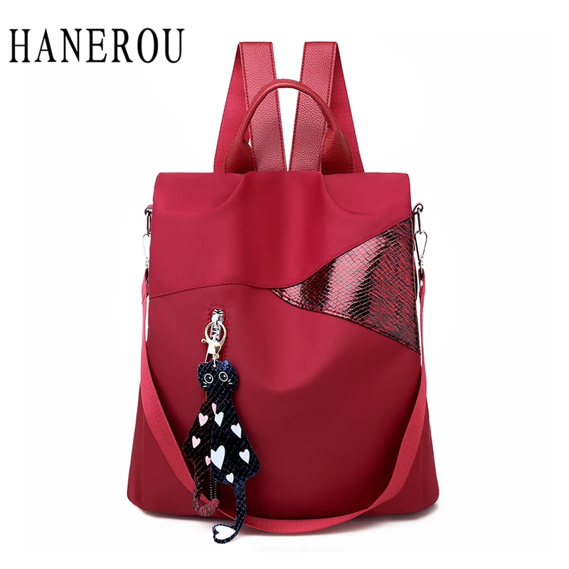 Женский рюкзак с блестками HANEROU модный для студентов Mochila Feminina Mujer Bolsa Escolar|Женские