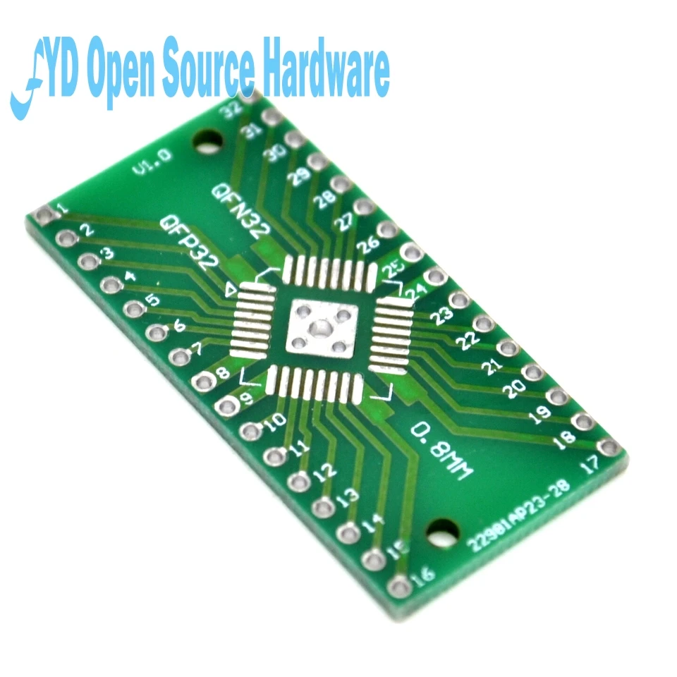 10 шт. Новое поступление для QFN32 QFP32 конвертер DIP адаптер PCB 0 8/0 65 мм Шаг