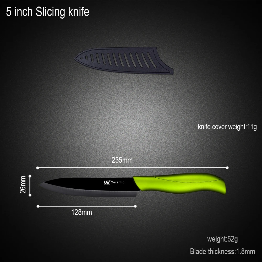 Нетоксичный набор керамических ножей Sharp 3 &quot4&quot 5 &quotдля очистки овощей Кухонные