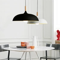 nordic minimalism droplight black white aluminium cord pendant light for hanging type restaurant chandeliers ceiling