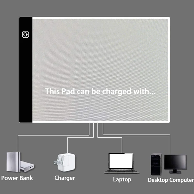 A4 светодиодный цифровой графический планшет художник Фотофон из тонкой