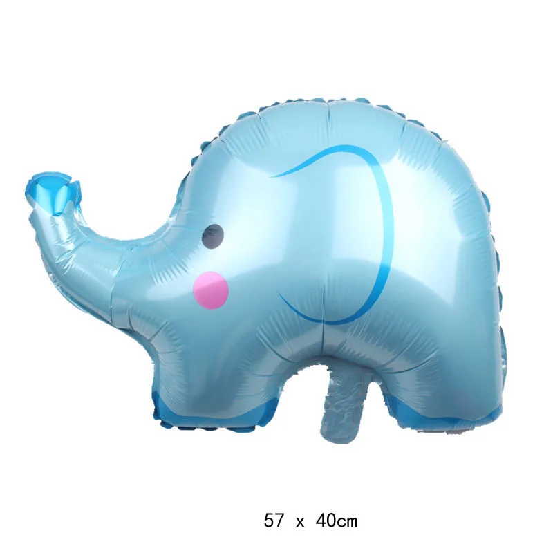 blue 1pc balloon Милый голубой слон воздушные шары блесток бумажный шарик тарелки Свадьба для украшения детского душа поставки Рождественский подарок украшения дома - Цвет: blue 1pc balloon