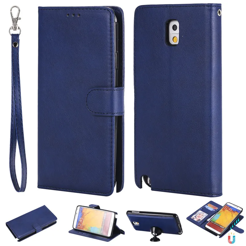 Кожаный чехол для Samsung Galaxy Note 3 кошелек флип-подставка сильный магнит деловые