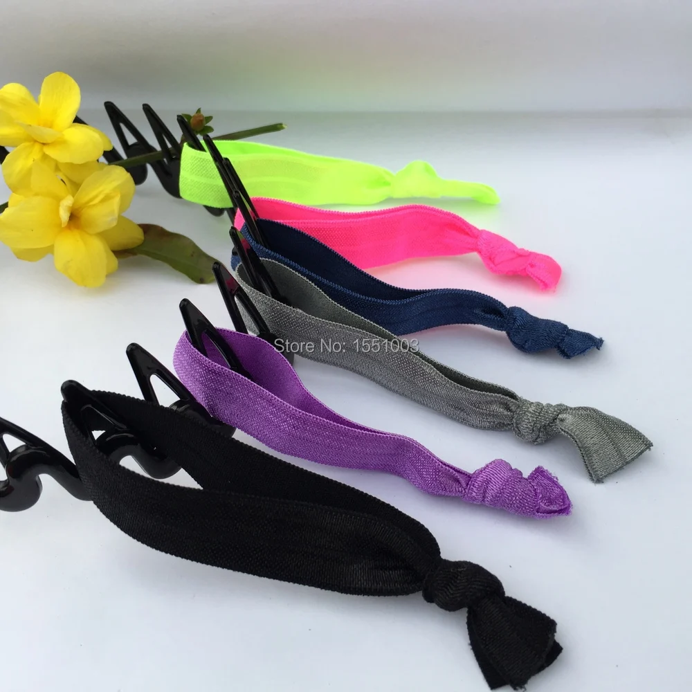 Лидер продаж 2016Y однотонная заколка для хвоста резинка волос женщин аксессуары