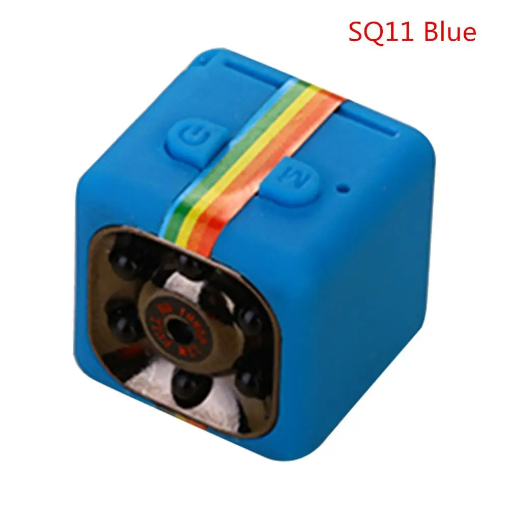 SQ11Blue SQ8 SQ11 SQ12 SQ10 Smart Small Secret Micro Mini Camera Video Cam Night Wireless Body DVR DV Tiny Minicamera Microchamber - Цвет: SQ11Blue