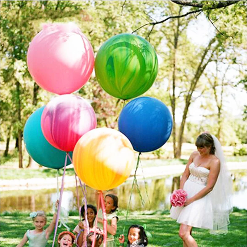 1 шт. 36 дюймов латексные шары огромный белый розовый шар birhtday Decoration swedding вечерние поставки Джамбо баллоны с гелием