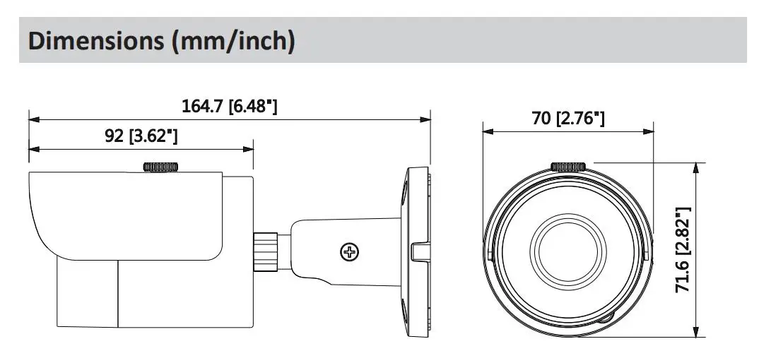 Dahua IP камера 2MP DH IPC HFW1231S WDR IR мини пуля сетевая Поддержка PoE безопасности|Камеры