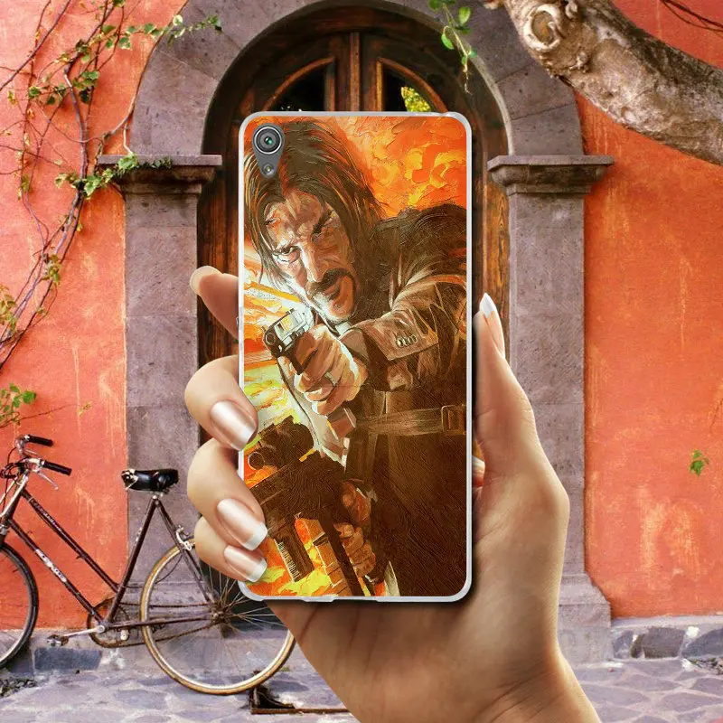 Soft TPU Transparent Mobile Phone Cases for Sony Xperia XA XZ Z Z1 Z2 Z3 Z4 Z5 Compact E3 E5 T3 M2 M4 M5 Shell John Wick Chapter | Мобильные