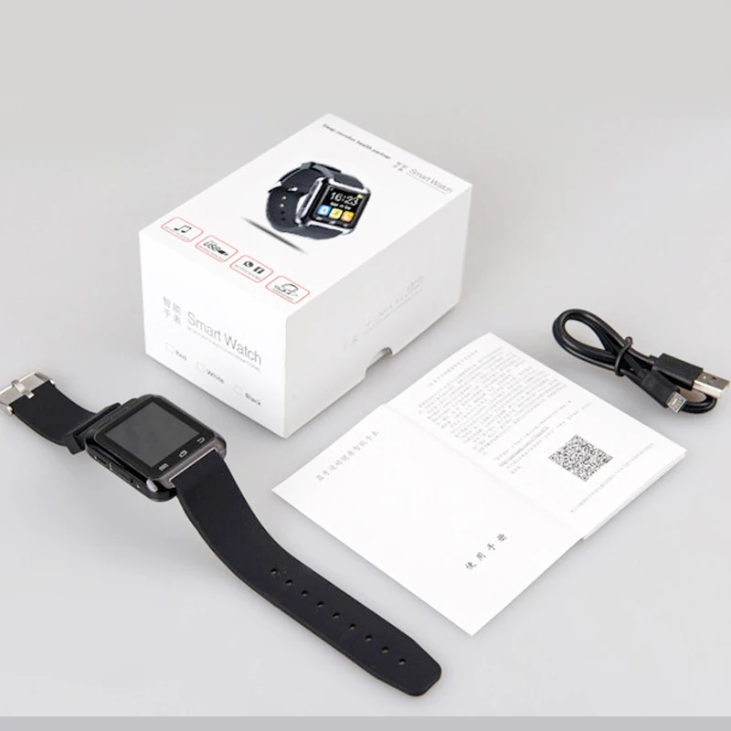 Русский язык электронные часы носимых U80 OLED Bluetooth SmartWatch для Android Iphone с