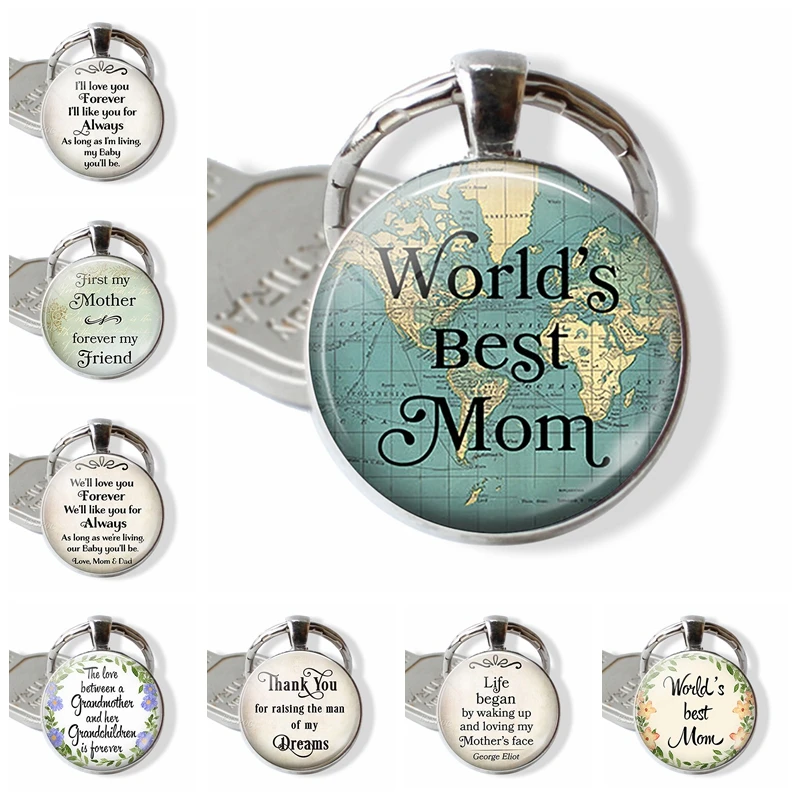 Брелок для ключей с надписью Mom Quote брелок в машину подарок на день матери|best