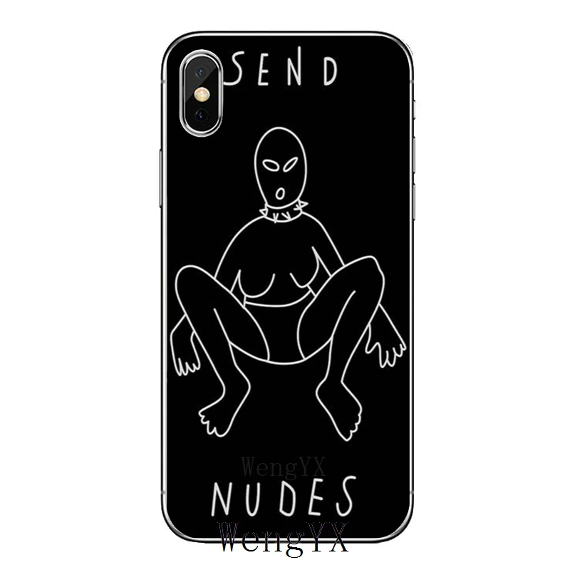 Мягкий чехол для телефона из ТПУ для Apple iPhone X, XR, XS Max, 8, 7 plus, 6s, 6 plus, SE, 5S, 5c, 5, 4S, 4 - Цвет: Send-Nudes-A-16