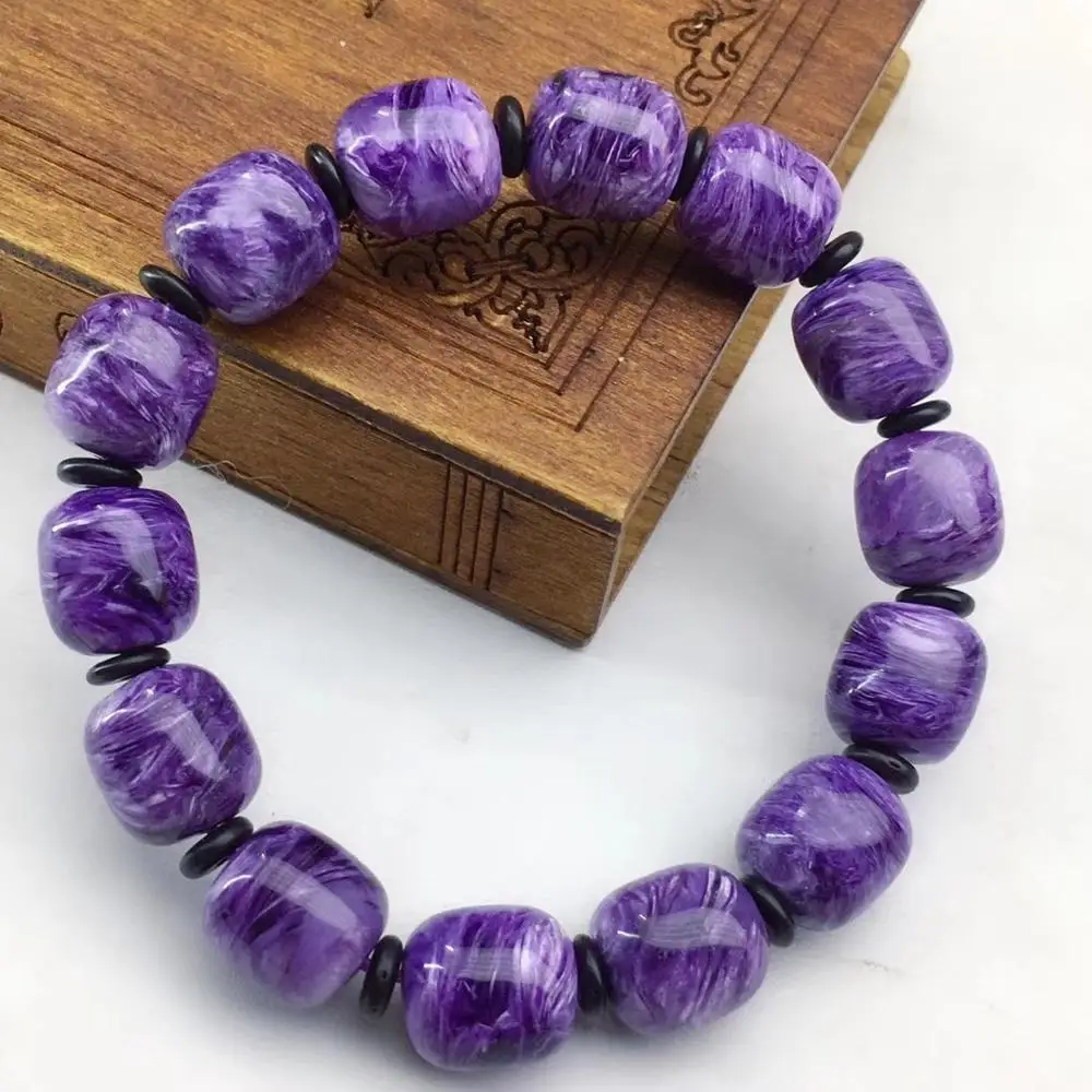 Подлинные натуральные фиолетовые драгоценные камни Charoite круглые свободные