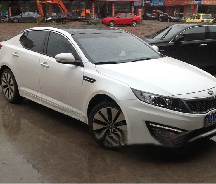 2шт Автомобильный головной светильник для KIA K5 2011~ год головной светильник s K 5 СВЕТОДИОДНЫЙ DRL ходовой светильник s биксеноновый луч Противотуманные фары с ангельскими глазками авто