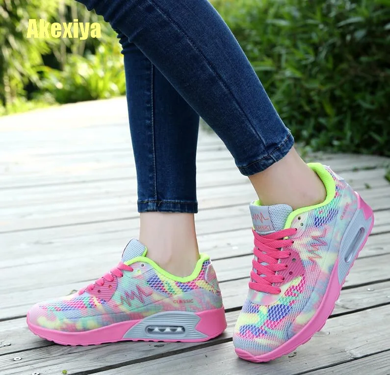 Akexiya/Женская обувь увеличивающая рост Кроссовки на платформе Tenis Feminino Женская