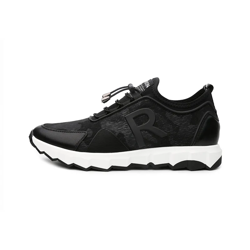 2018 comfortable wearable men's shoes spring and autumn new black leather breathable casual trend fashion | Обувь