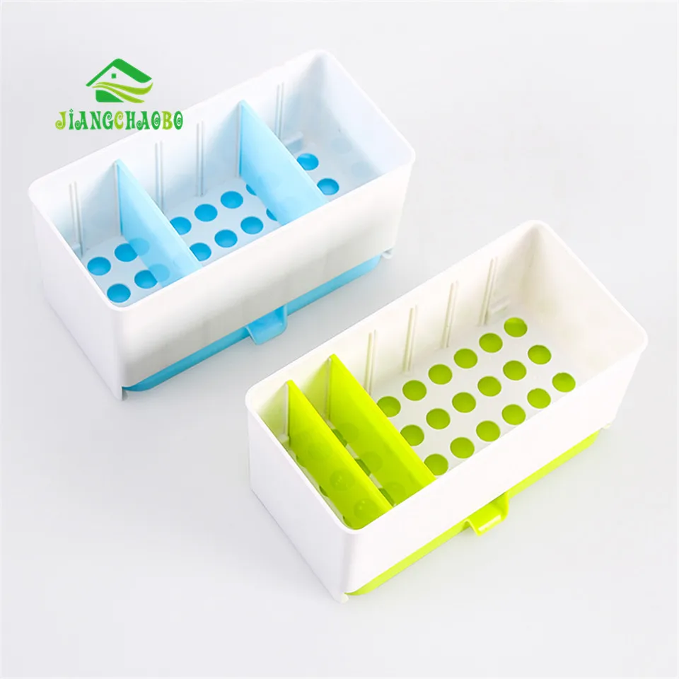 

Creative Separated Washable Dishes Draining Rack Kitchen Drainboard Organizer Storage Box Spoon Spatula Chopsticks Brush Holder