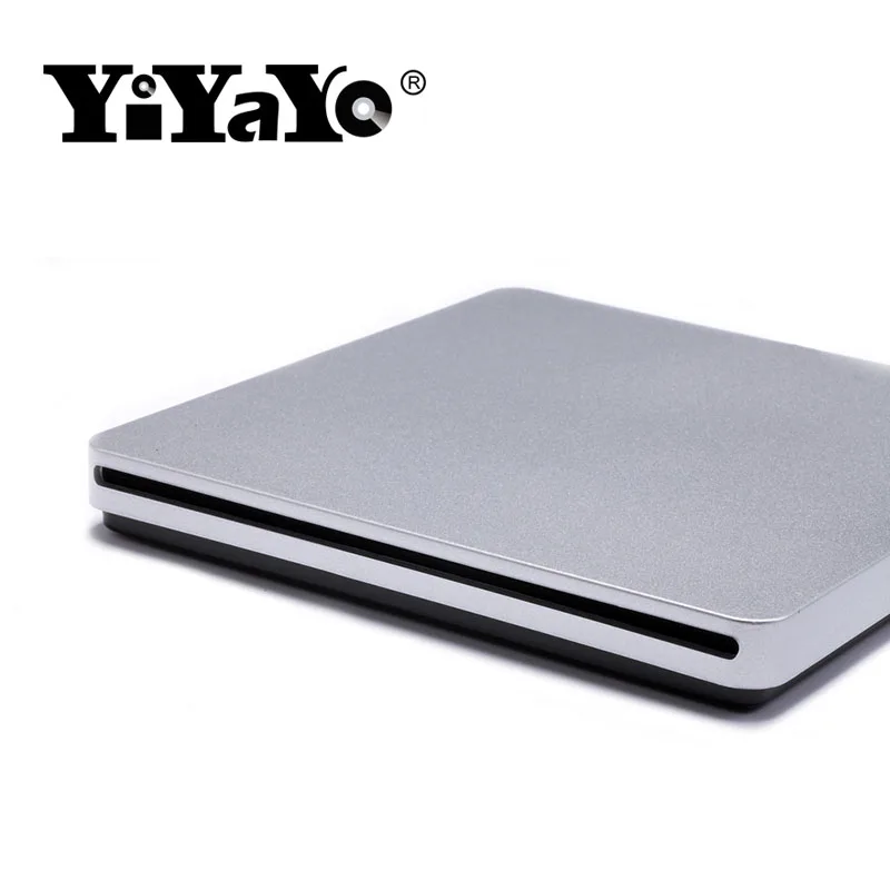 YiYaYo внешний DVD RW CD ГОРЕЛКА USB 3 0 слот в CD/DVD ROM привод супер тонкий серебристый для