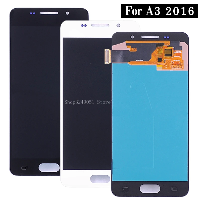 AMOLED для samsung Galaxy A3 2016 ЖК дисплей Дисплей Сенсорный экран планшета Ассамблеи A310 A310F