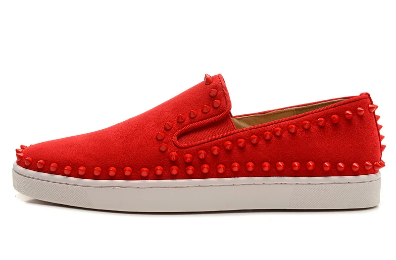 EU38-EU47 мужские парусиновые слипоны на плоской подошве с заклепками обувь шпильках