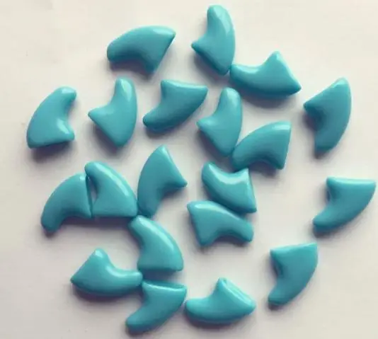 Sky Blue 100 шт. Мягкие силиконовые колпачки для кошачьих ногтей с бесплатным клеем, покрытие для кошачьих ногтей, защитные аксессуары для домашних животных, принадлежности для ухода за кошками - Цвет: Sky Blue