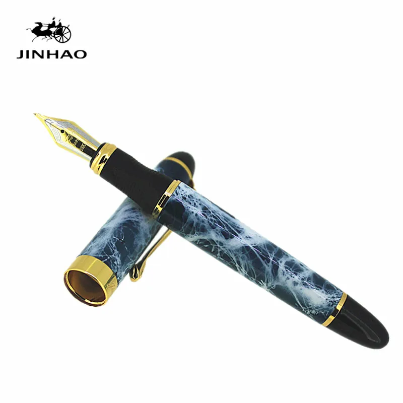 Ручка перьевая JINHAO X450 металлическая черная карандаш в коробке роскошные
