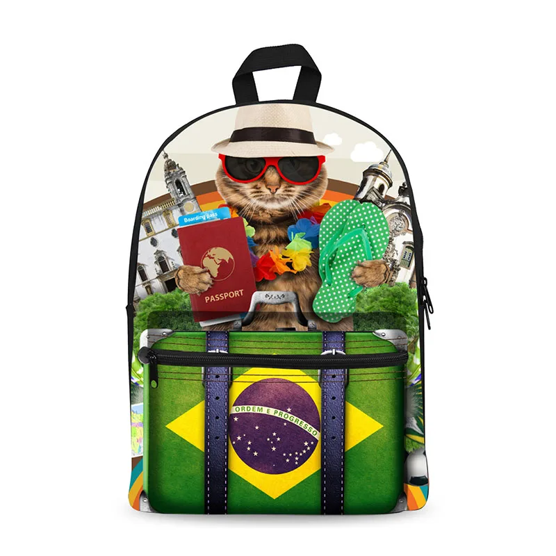 Anyfocus холст мальчик девочка рюкзак Детская сумка для мальчиков-подростков