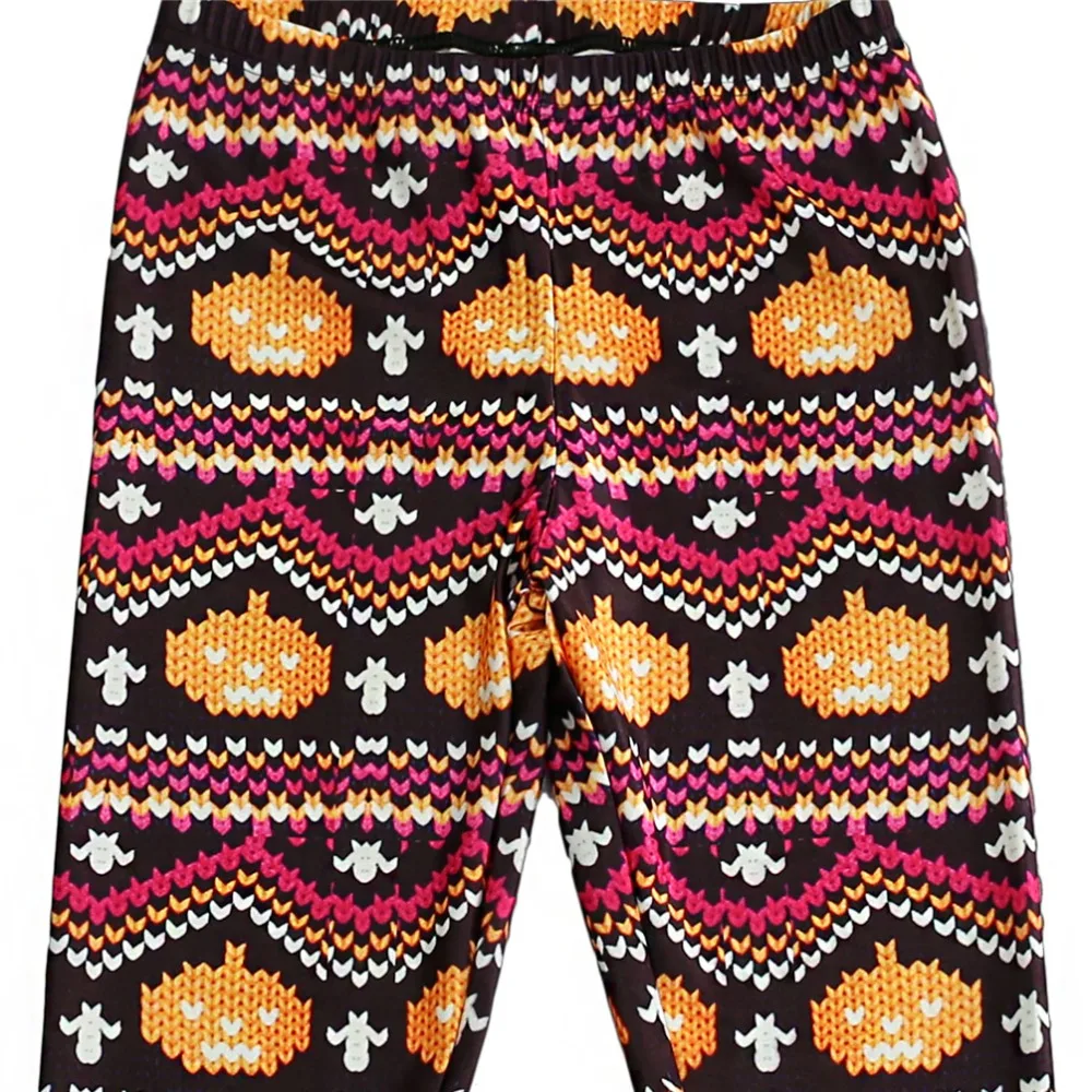 

Elastic Casual Pants 3D Digital Printing Cute smiling face Pattern Women Leggings 7 sizes Fitness Clothing Free Shipping