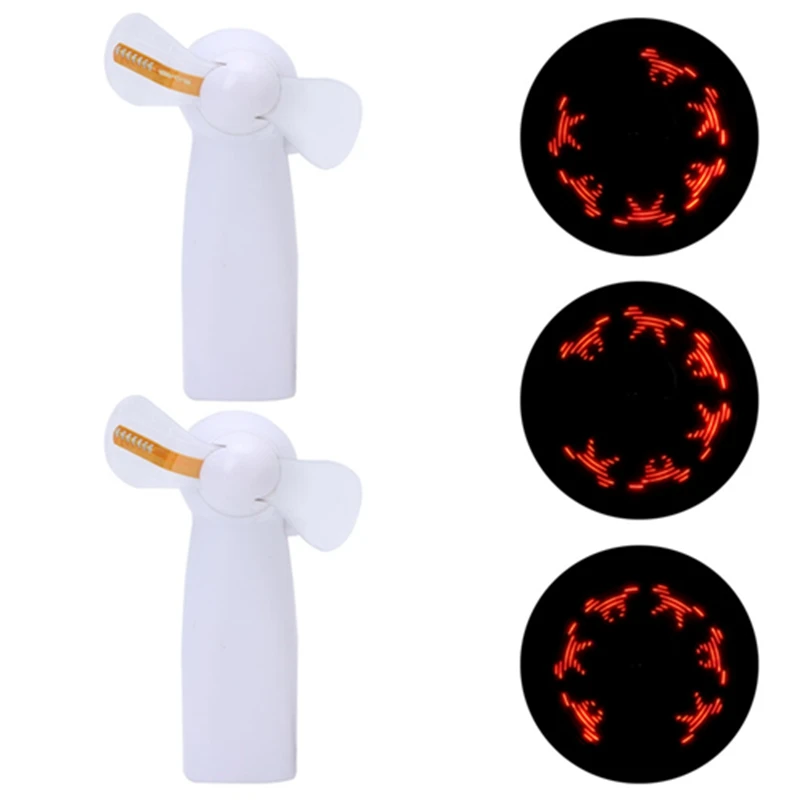 Уникальный светодиодный ручной мини вентилятор с узором любовь|Вентиляторы| |