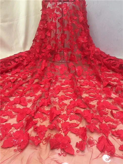 

Красная французская сетчатая кружевная ткань 2018, новейшая африканская гипюровая кружевная ткань с вышивкой, сетка, тюль, блестки, кружевная...