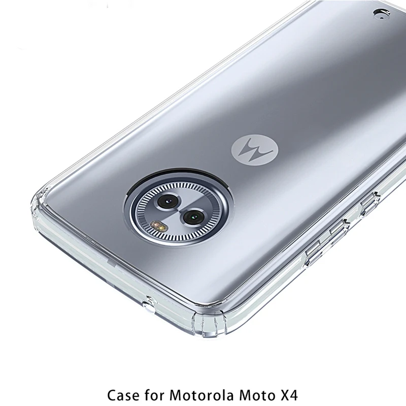 Гибридная Противоударная крышка воздушная подушка рамка чехол для Moto X4 акриловый кристалл прозрачный задний корпус для Motorola Moto X4 Fundas Coque