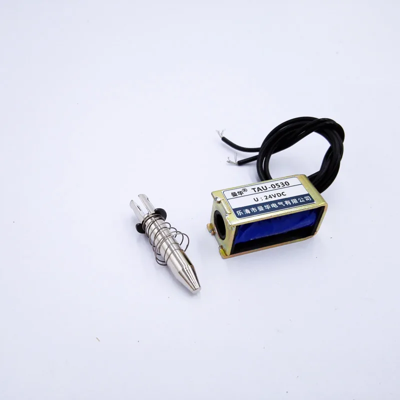 DC 12V 24V Тяговый Тип рамы Электромагнит Тау-0530 линейный Электромагнит Путешествия 10 мм keepping Force 700g