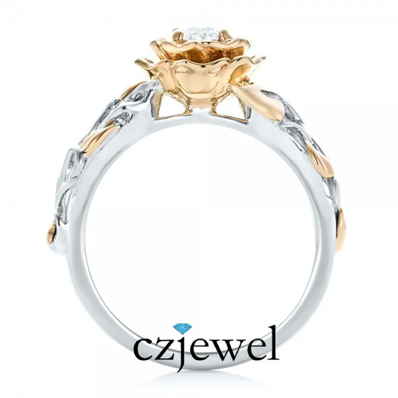 Блестящее розовое и Белое Золото Заполненные кольцо|gold filled rings|ring ringring gold |