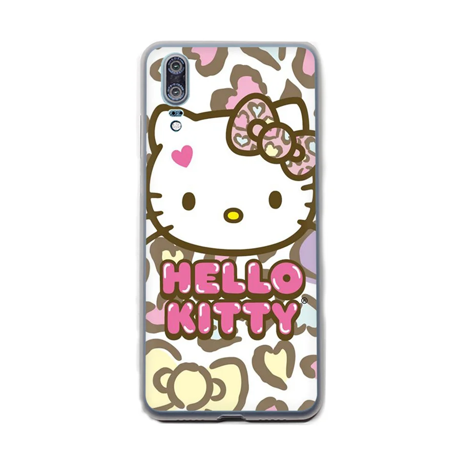 Модный чехол для телефона hello kitty для huawei P30 P8 P9 P10 P20 Pro P Smart Lite Mini Plus