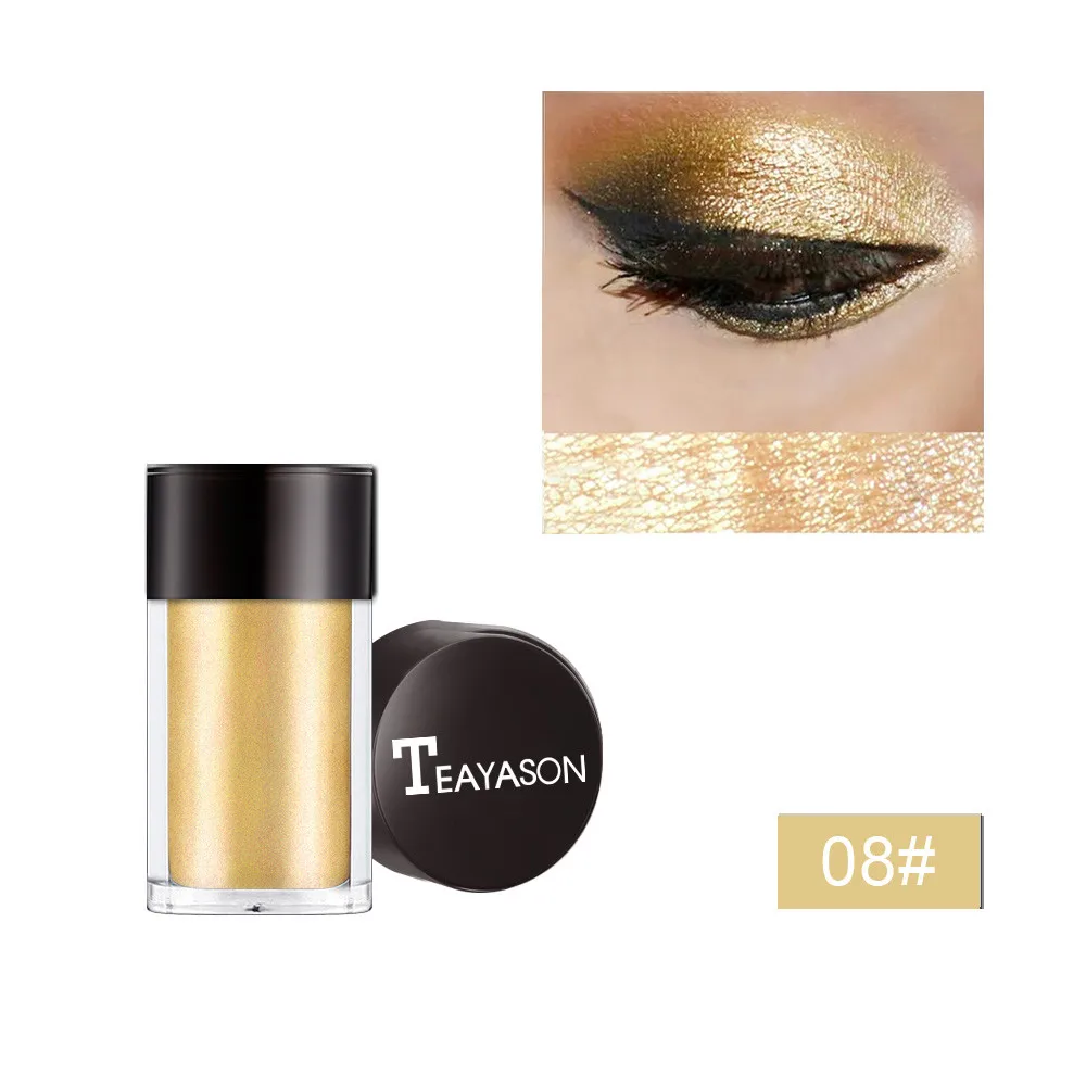 Блестящие тени для век 1PC с металлическим блеском цвета Одиночная Палетка