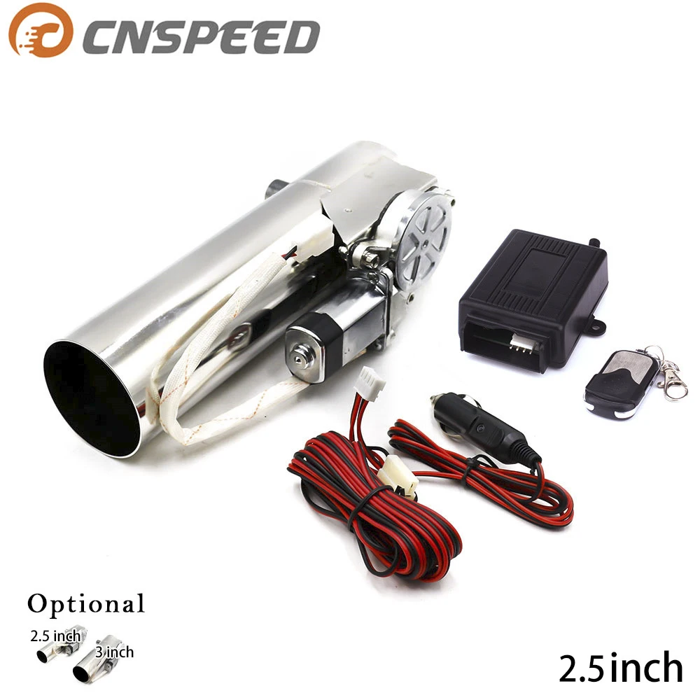 CNSPEED 2 5 ''дюймовый 63 мм Выпускной контрольный клапан выхлопная труба