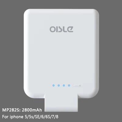 MP282S-2800mah White Внешний внешний аккумулятор зарядное устройство чехол для iPhone 11 7 8 plus XS MAX/mi cro USB/type C чехол для samsung S9/huawei P10/mi 9 - Цвет: MP282S-2800mah White