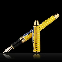 picasso round dance of flowers 10k gold nib fountain pen golden color with original gift box for writing gift collection