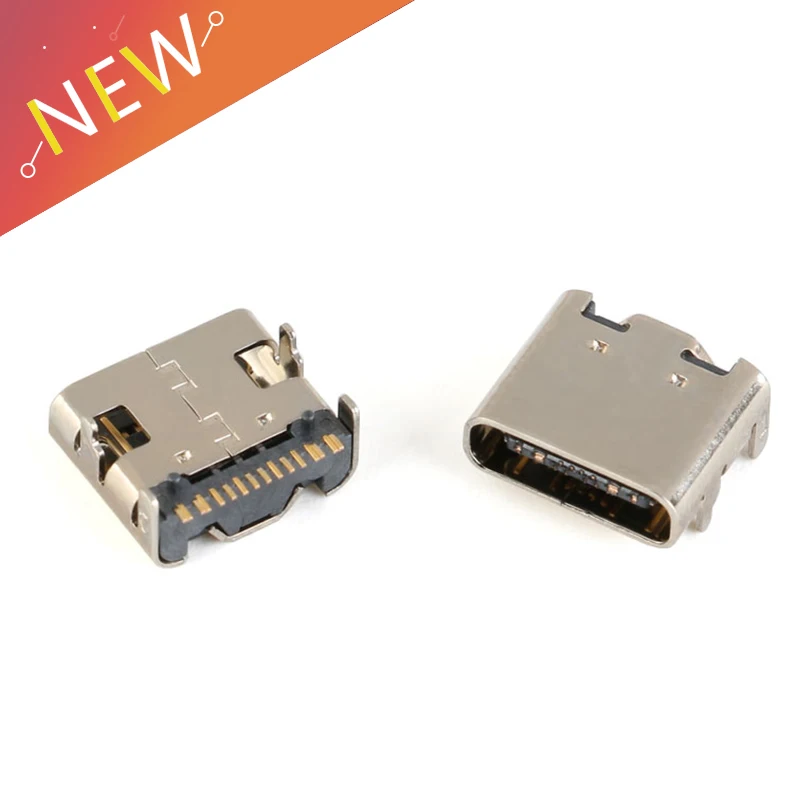 5 10 шт./лот Micro USB 3.1 SMD 16P type c гнездо DIP4 Hd интерфейс передачи для смартфонов разъем