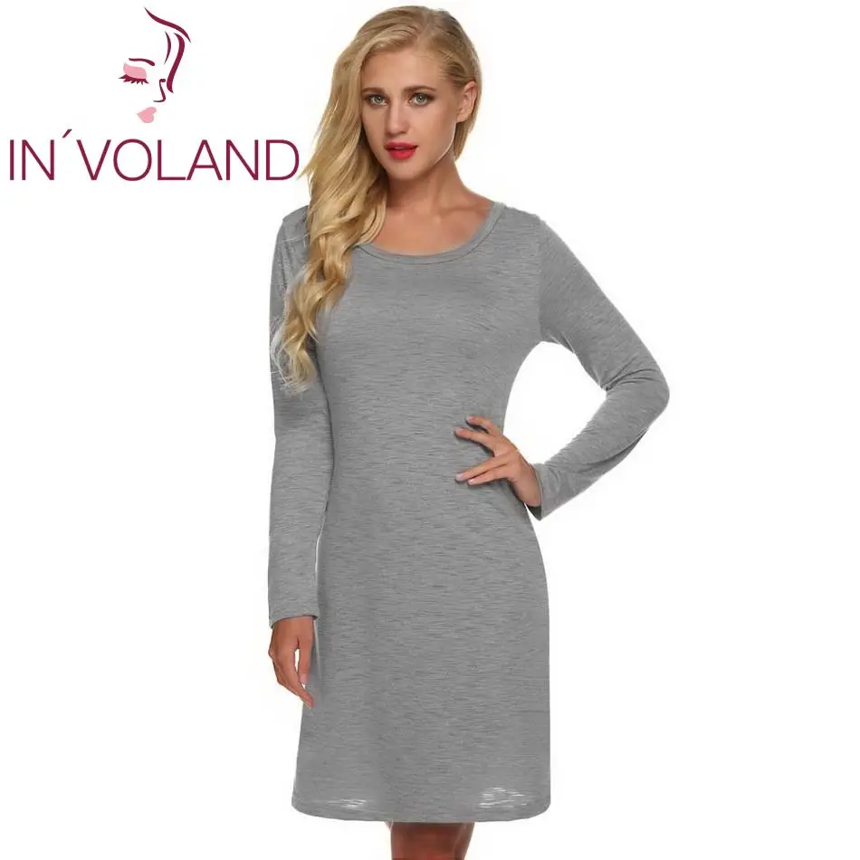 Женские весенне осенние платья модное повседневное Свободное платье с v образным